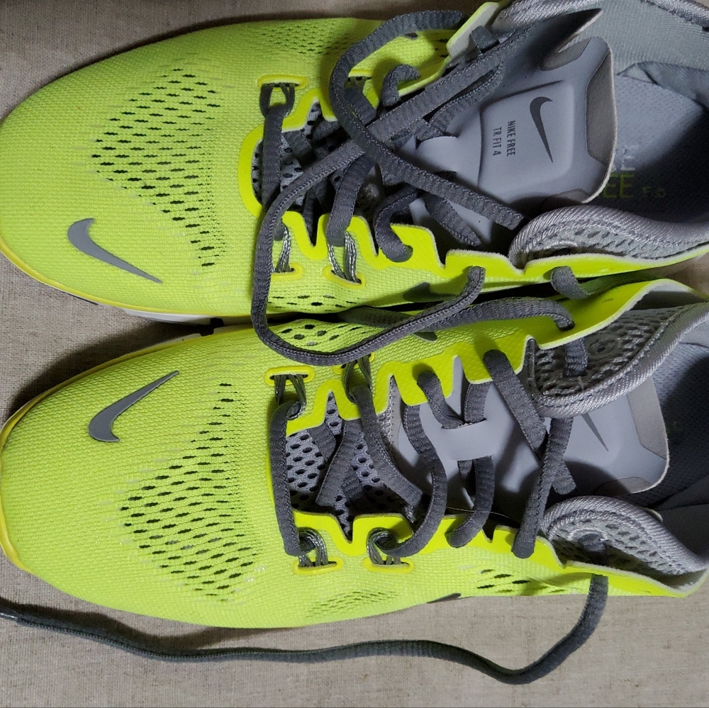 Nike Free 5.0 TR Fit 4 Running Cross Training Neon 629496-700 women USSize 6.5